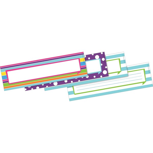 Barker Creek Happy Bulletin Board Signs/Name Plates, Multi-Design, 36/Pack 1431 - main